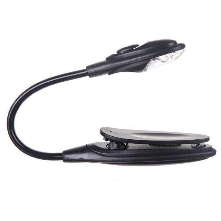 Book Lamp LED Reading Light with Clamp, Black - Image 7