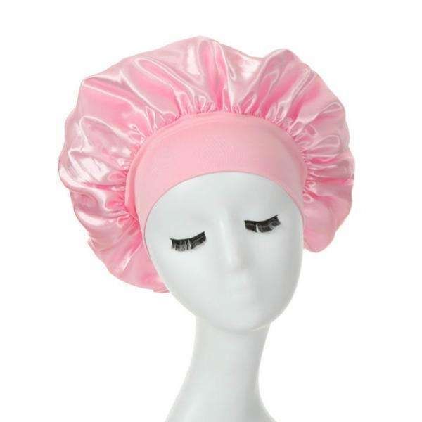 Satin Sleep Cap Pink, one size - Image 1