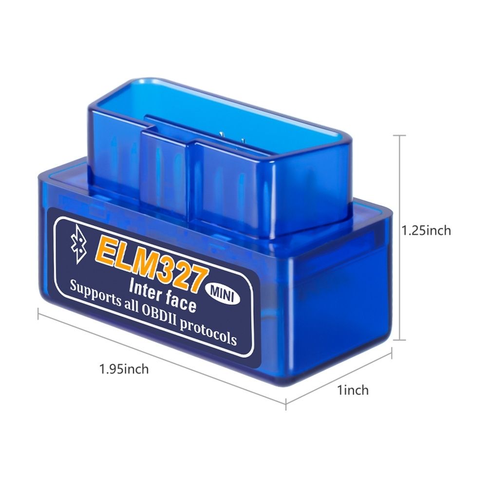 ELM327 Mini OBD2 Bluetooth Car Diagnostics Code Reader, Blue - Image 2