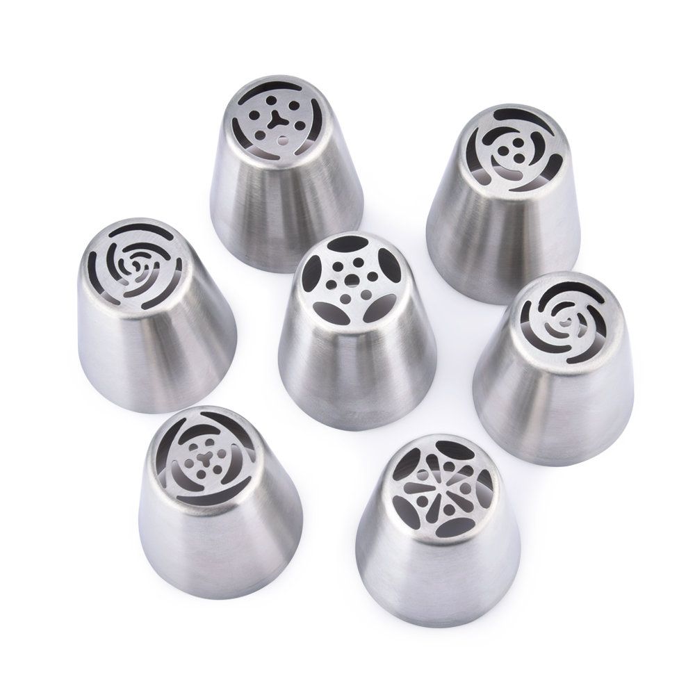 7pcs Silver Metal Liquor Spouts - Image 1