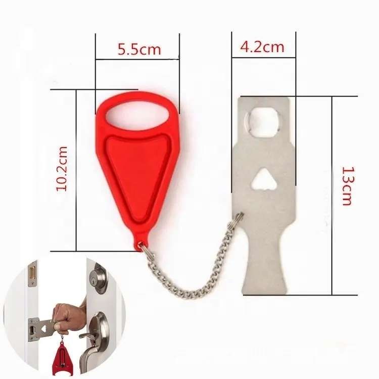 Portable Door Lock with Increased Security, MultiColor - Image 2