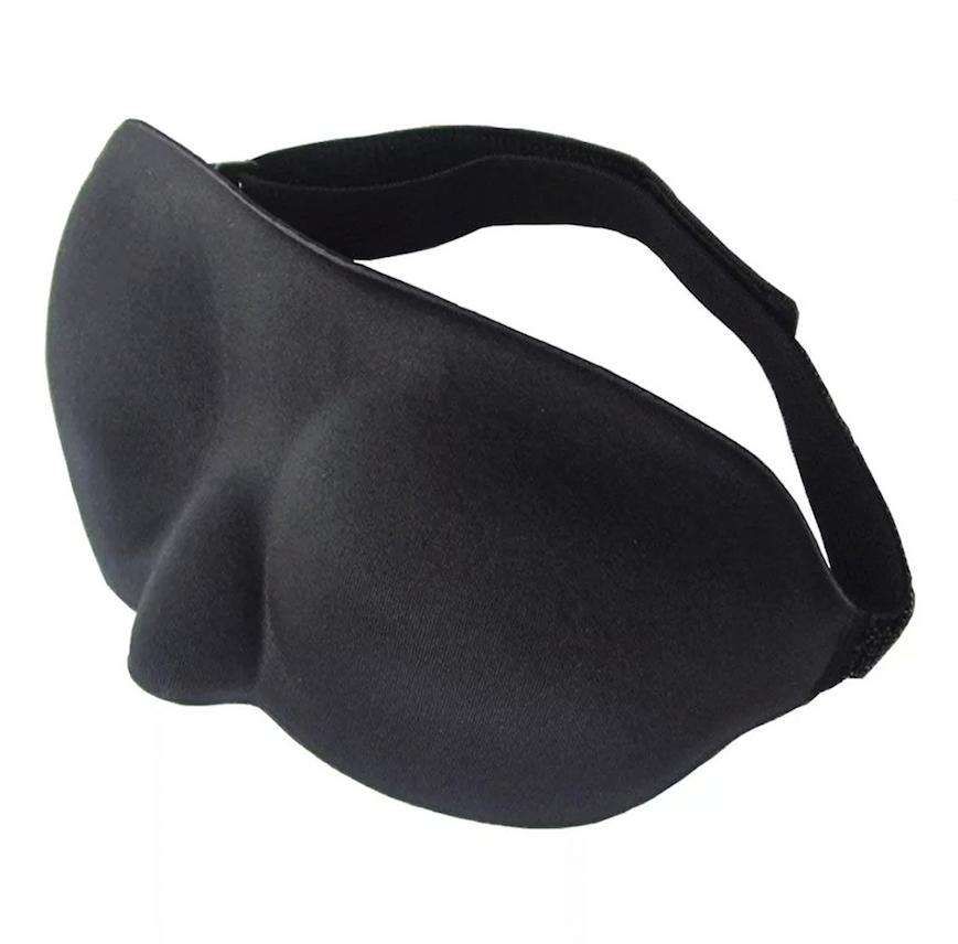 2-Pack 3D Sleep Mask Eye Mask Blindfold, Black - Image 2
