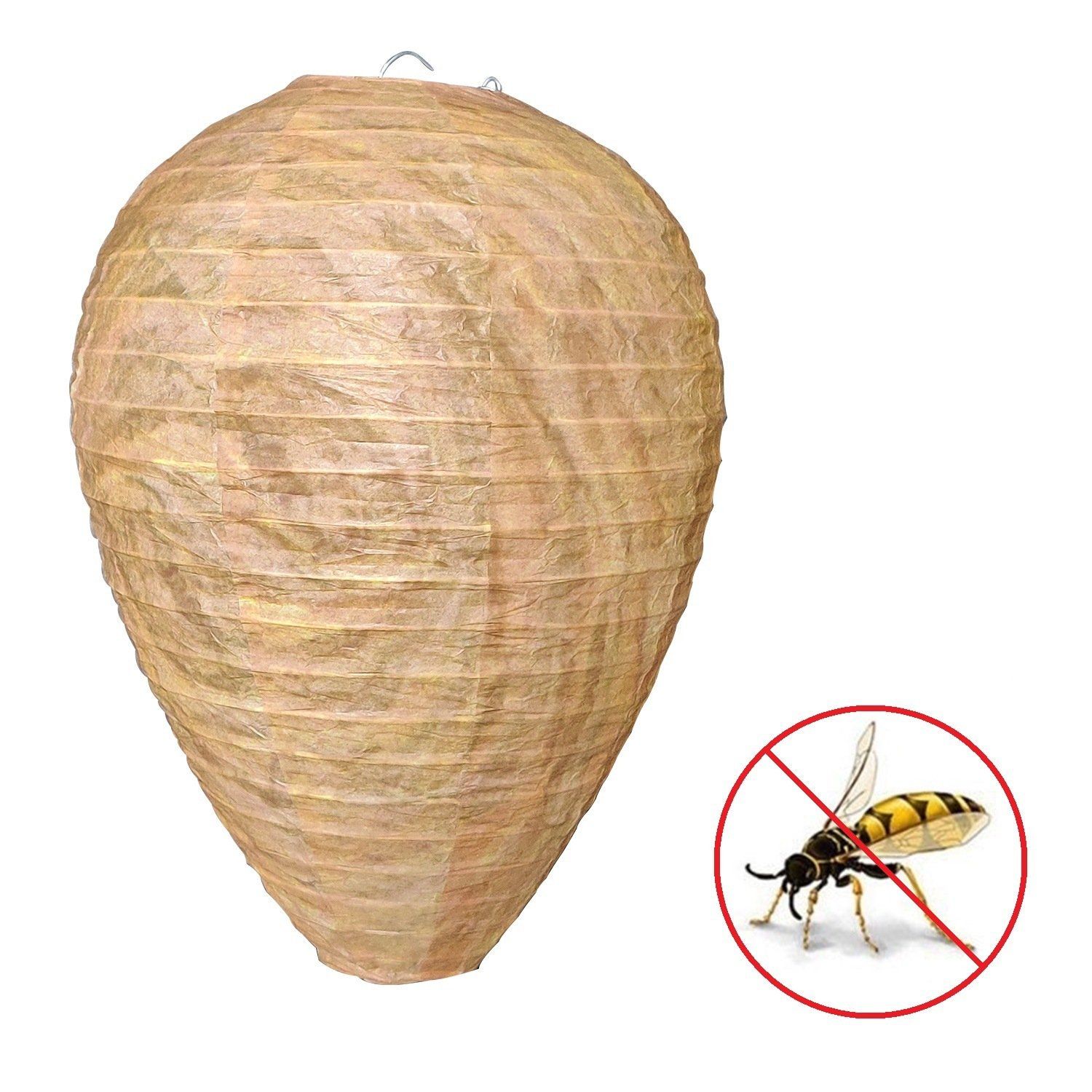 2pcs Non-Toxic Paper Wasp Traps & Bee Deterrent, for Wasp Nest Removal - Image 5