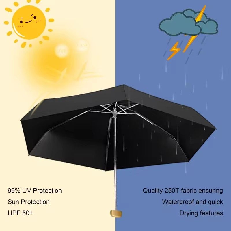 Automatic Umbrella Elegant Black, 110 cm for Style Conscious - Image 5