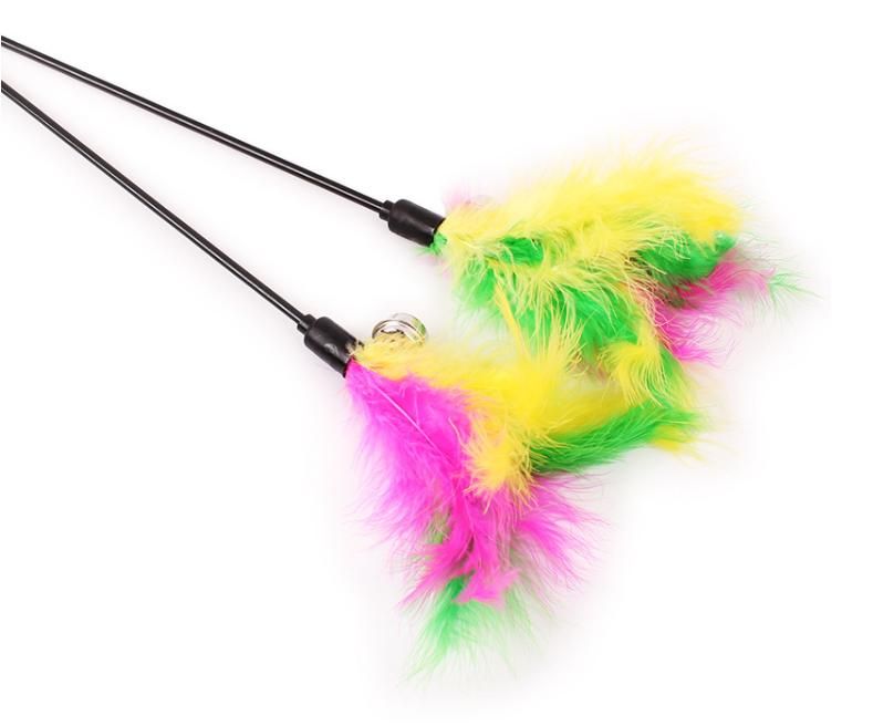 Cat Toy with Feathers and Bell - Image 2