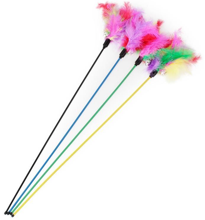 Cat Toy with Feathers and Bell - Image 3