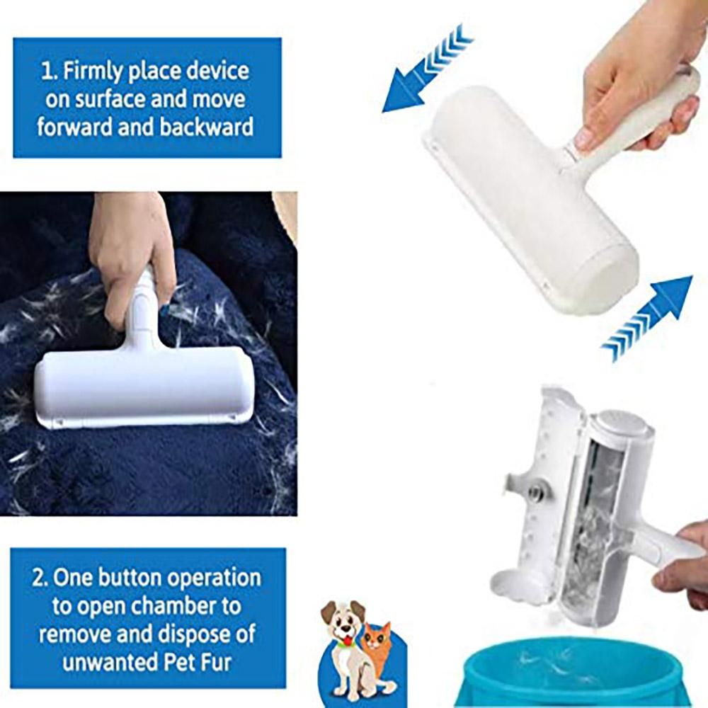 Pet Hair Roller Remover for Dogs and Cats, Blue - Image 5