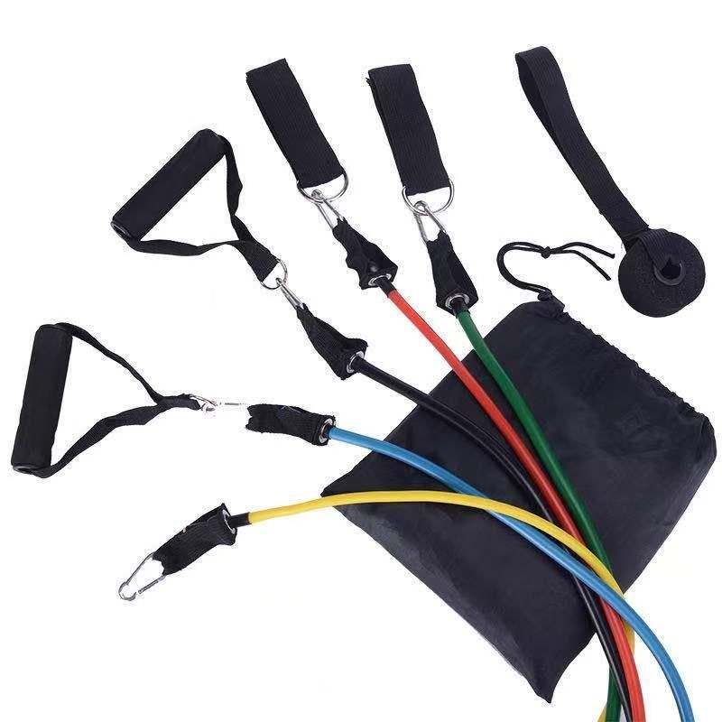 11-Piece Resistance Bands Set for Yoga and Rehab, MultiColor - Image 5
