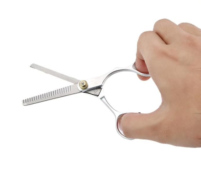 Hairdressing scissors stainless steel thinning scissors, silver - Image 2