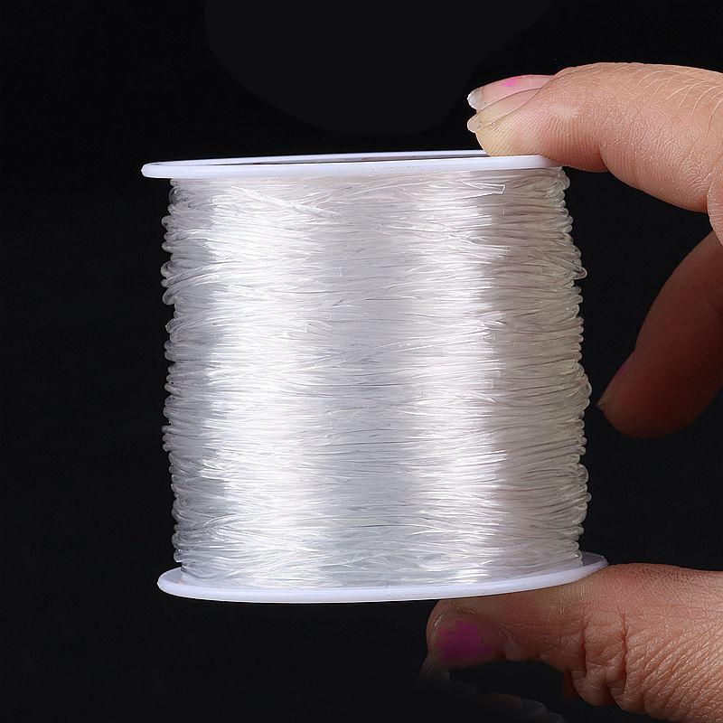 100m Elastic Thread for Jewelry Making, 0.8mm Large Roll Transparent - Image 3