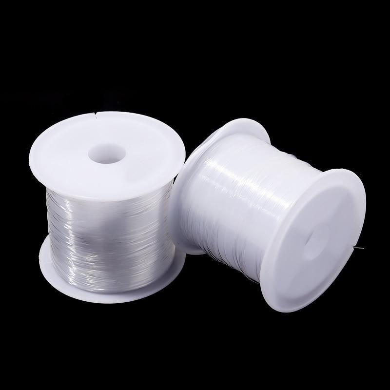 100m Elastic Thread for Jewelry Making, 0.8mm Large Roll Transparent - Image 5