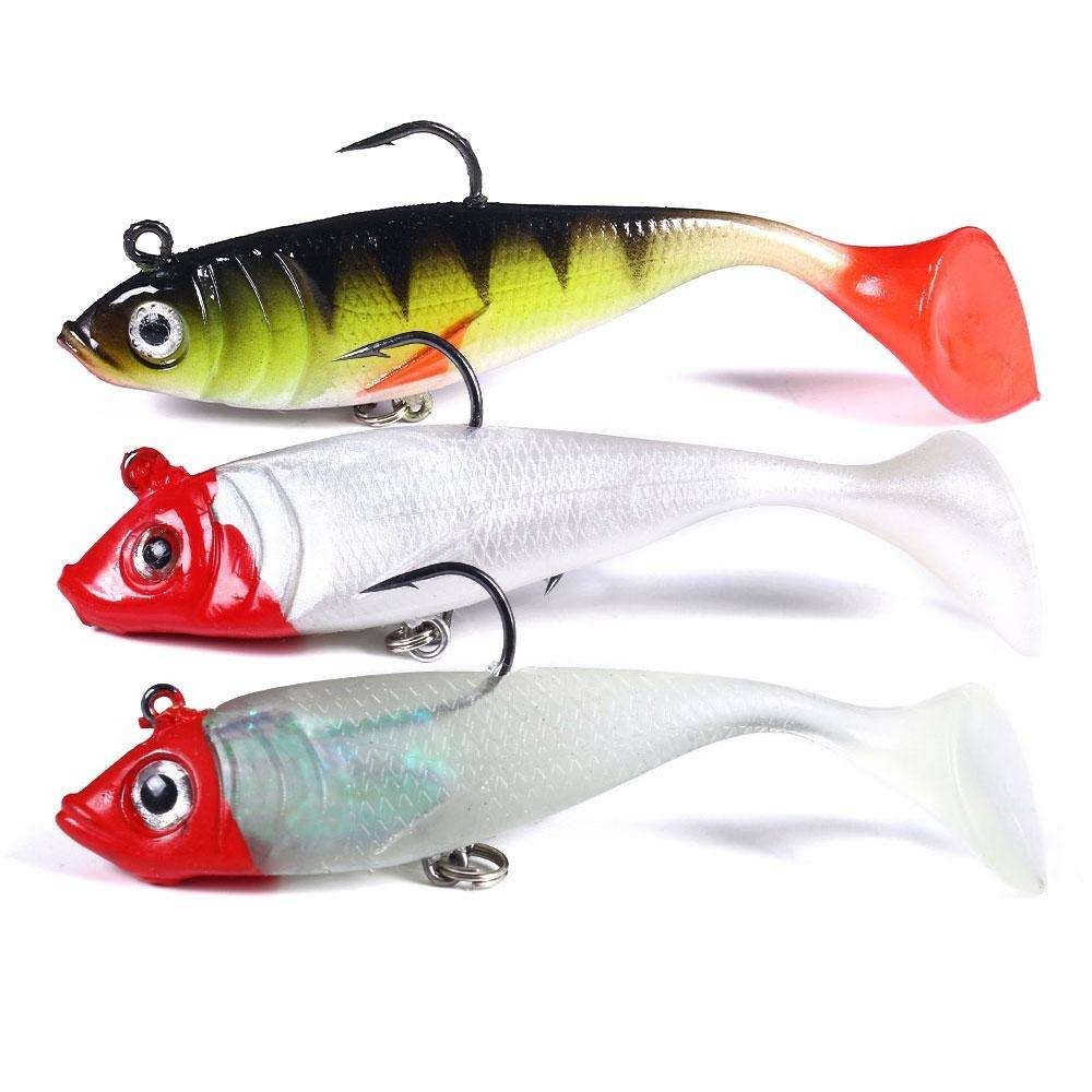 3-Pack Fishing Jigs for Pike and Perch, 10cm, MultiColor - Image 1