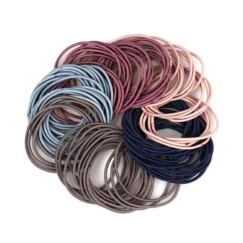 100pcs Hair Ties, MultiColor Hair Bands - Image 2
