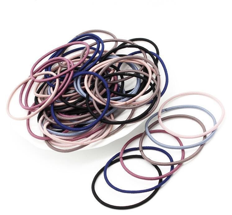 100pcs Hair Ties, MultiColor Hair Bands - Image 5