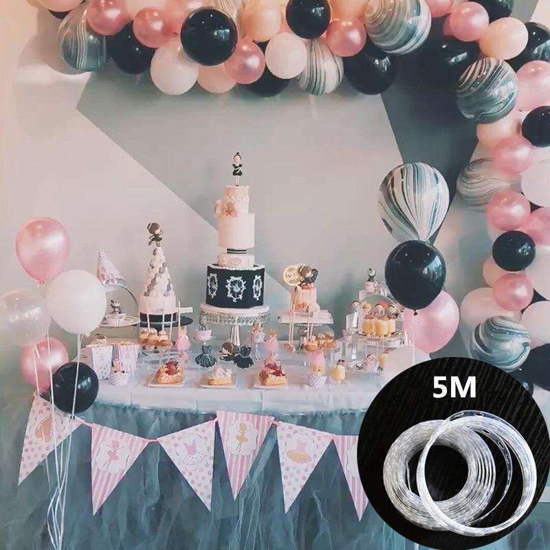 5m Balloon Garland Ribbon, String for Balloons, Transparent - Image 4