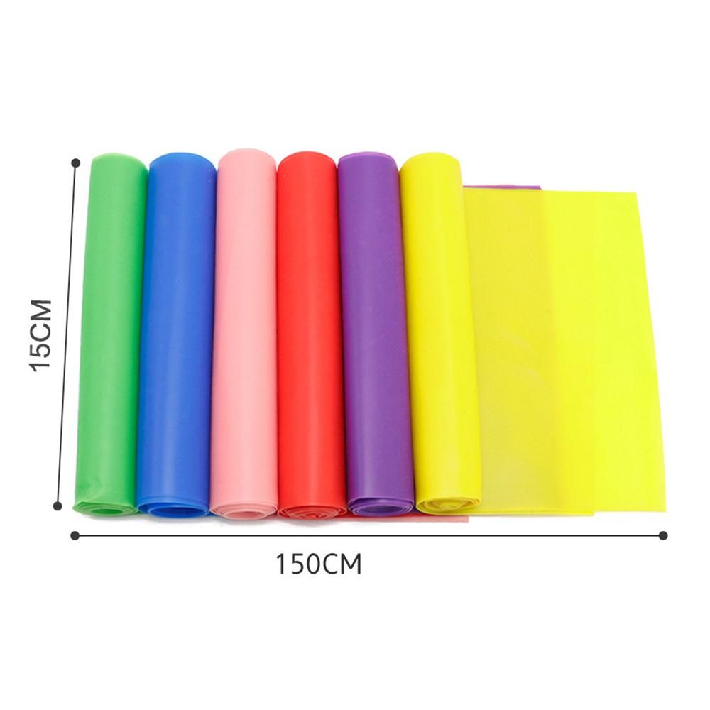 5 pcs Resistance Band, TPE Yoga Exercise Band for Rehab, Pink, One Size - Image 4