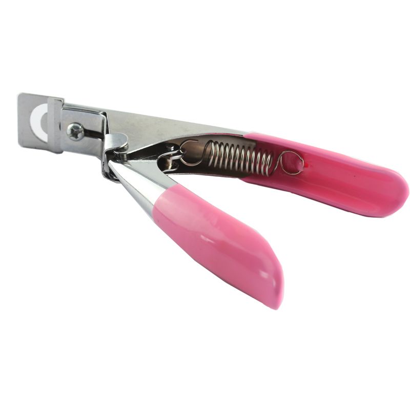 Pink nail scissors and tipping pliers - Image 2