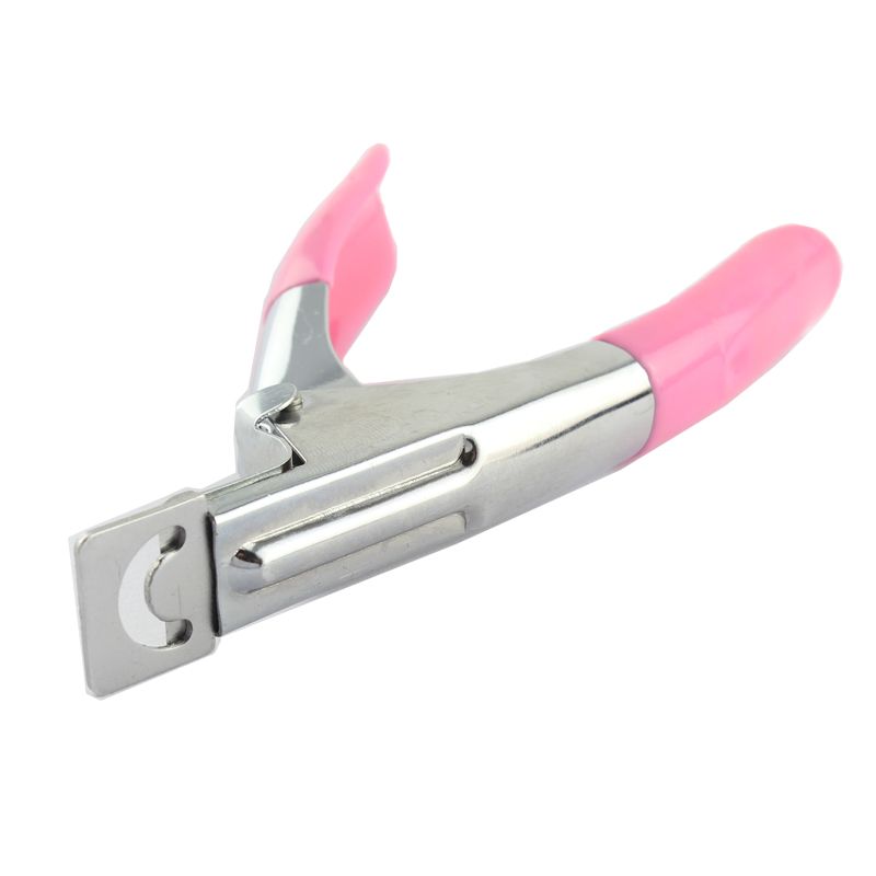 Pink nail scissors and tipping pliers - Image 4