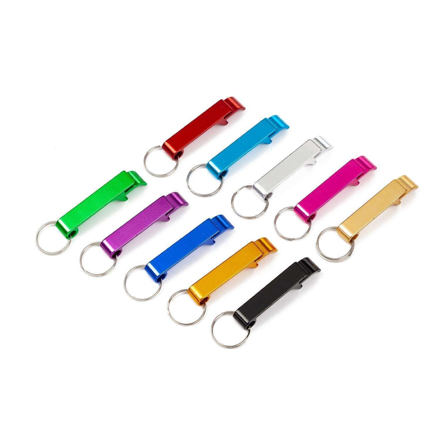 5-Pack Multi-Color Bottle Opener Cap Opener Can Opener Keychain - Image 2
