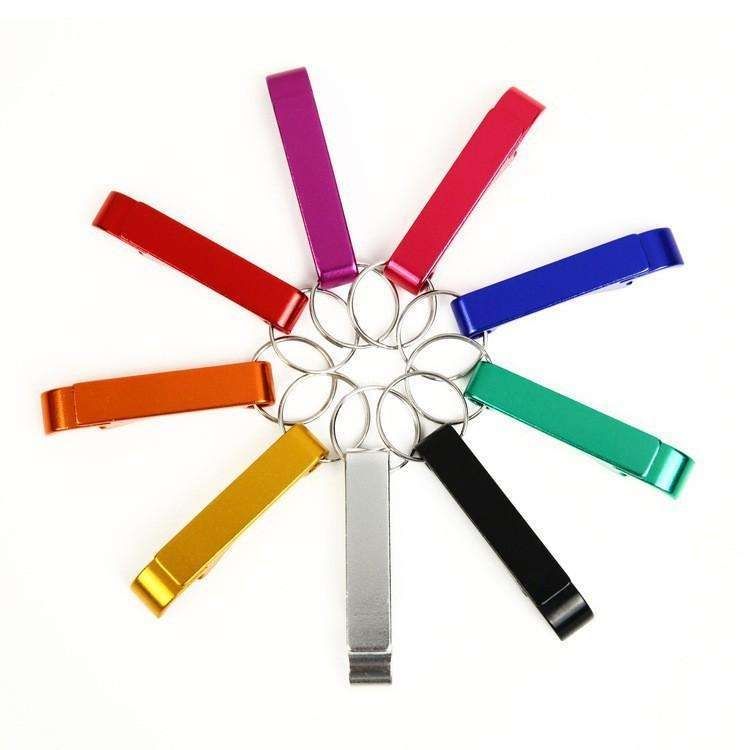 5-Pack Multi-Color Bottle Opener Cap Opener Can Opener Keychain - Image 3