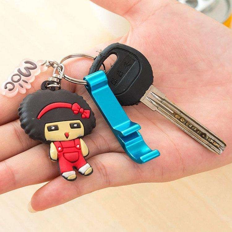 5-Pack Multi-Color Bottle Opener Cap Opener Can Opener Keychain - Image 5