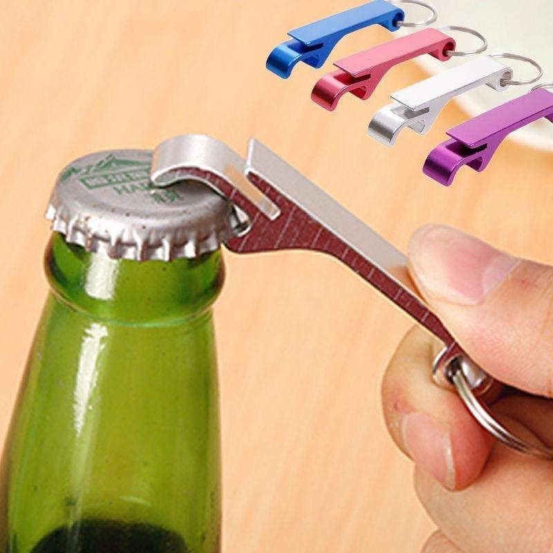5-Pack Multi-Color Bottle Opener Cap Opener Can Opener Keychain - Image 7