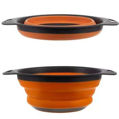 Collapsible Silicone Colander, Space Saving Kitchen Strainer, MultiColor, Practical for Dishwashing & Cooking - Image 2