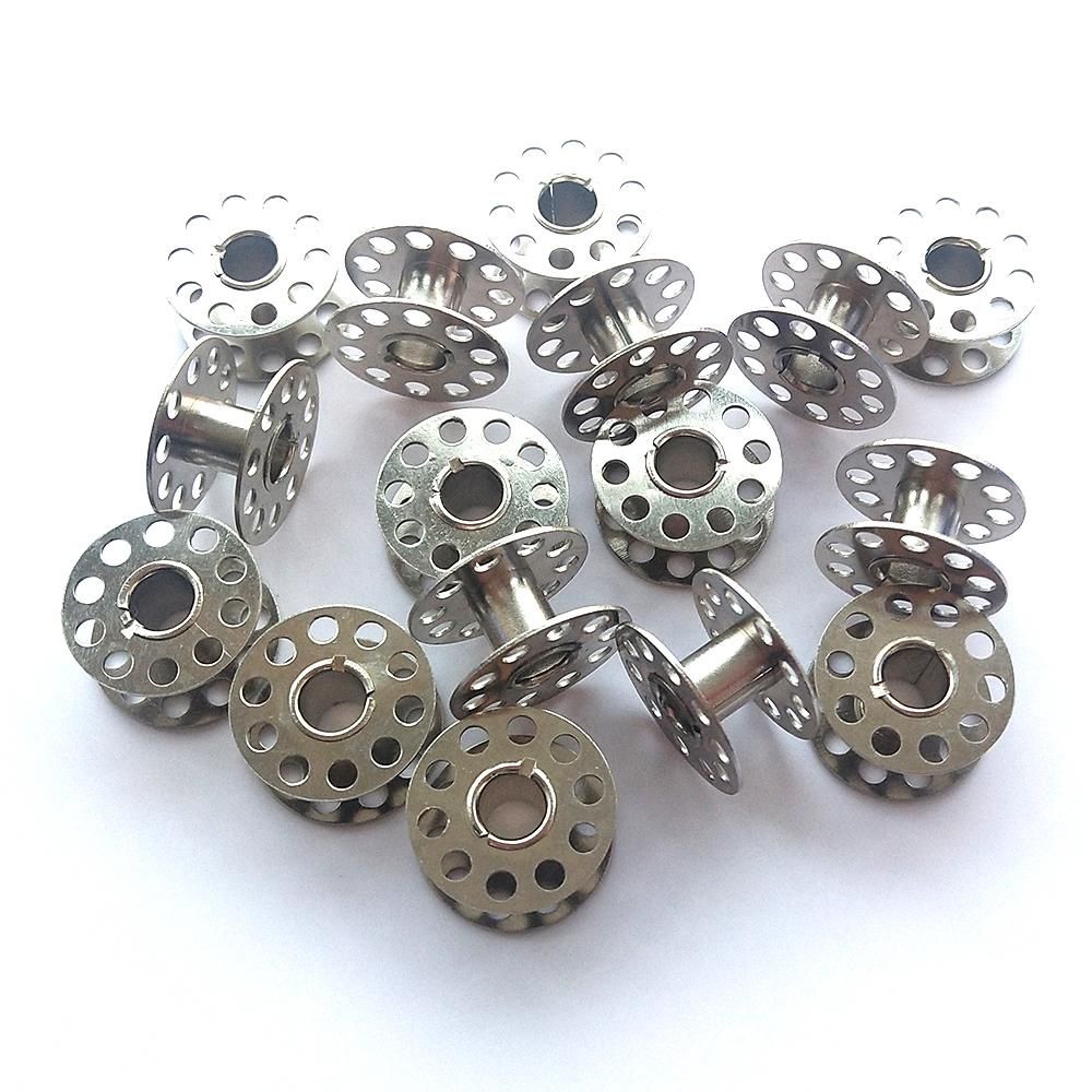 25 Bobbins for Sewing Machine Silver, with Storage Box - Image 3