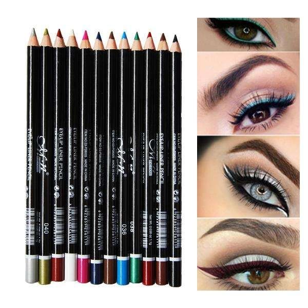 12pcs MultiColor Eyeliner Lipliner Eye Pencil Lip Pencil Makeup - Image 1