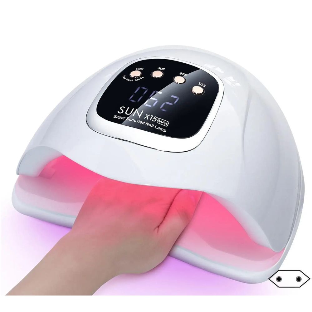 LED UV lamp with timer, white - Image 1