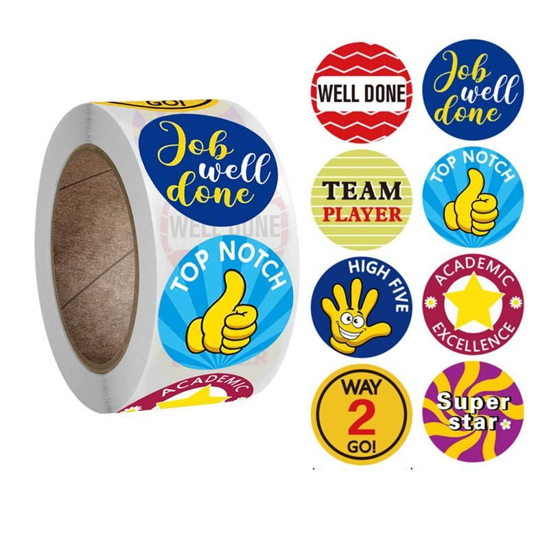 500 Stickers Cartoon School MultiColor Design - Image 1