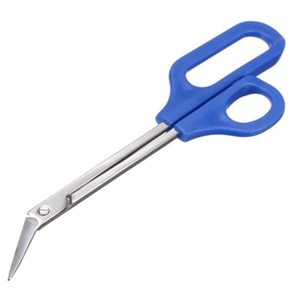 Blue extra long nail scissors with long handle - Image 1