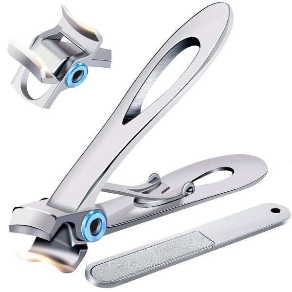 Nail Clippers for Thick Nails Silver, Avoid Complicated Trimming - Image 2