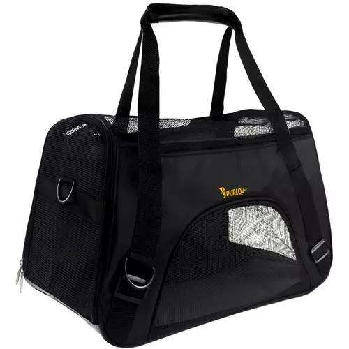 Pet Carrier Transport Bag, Black - Safe and Comfortable for Pets - Image 6