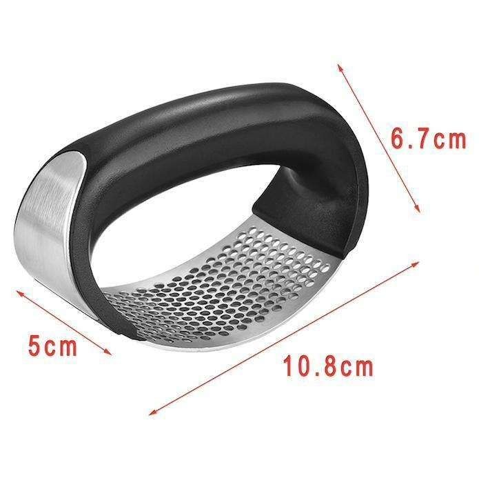 Black Steel Garlic Press - Image 4