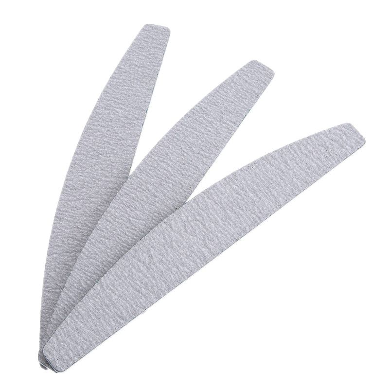 5-pack Nail File Half Moon Zebra, 100/100, Grey - Image 3
