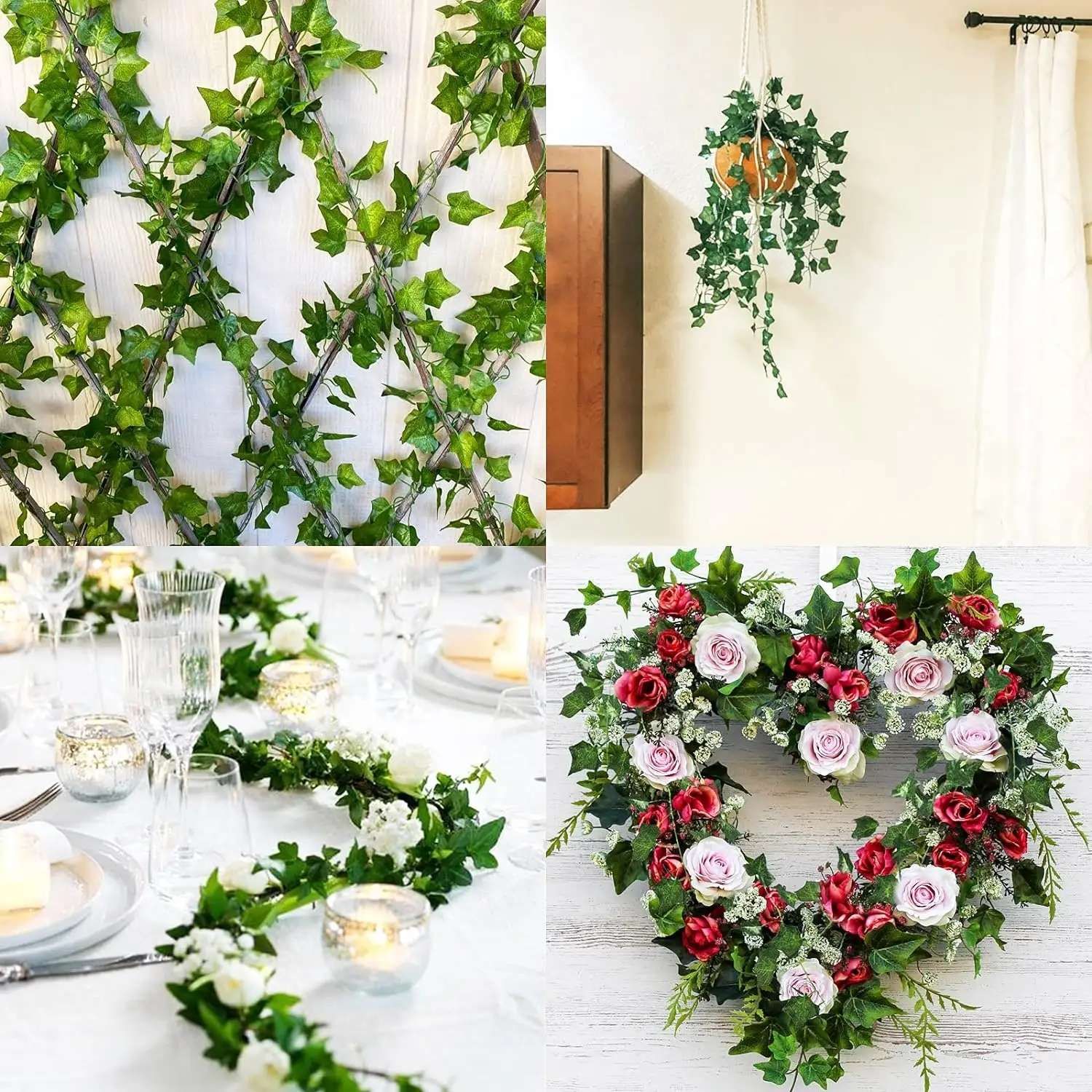 6m Ivy Garland, Green, Maintenance Free - Image 6