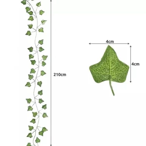 6m Ivy Garland, Green, Maintenance Free - Image 8