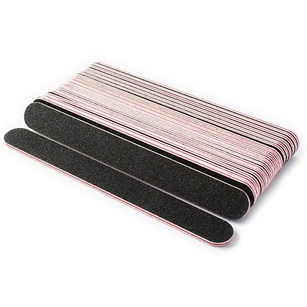 3pcs Straight Double-Sided Files 100/180 Grit, Black - Image 4