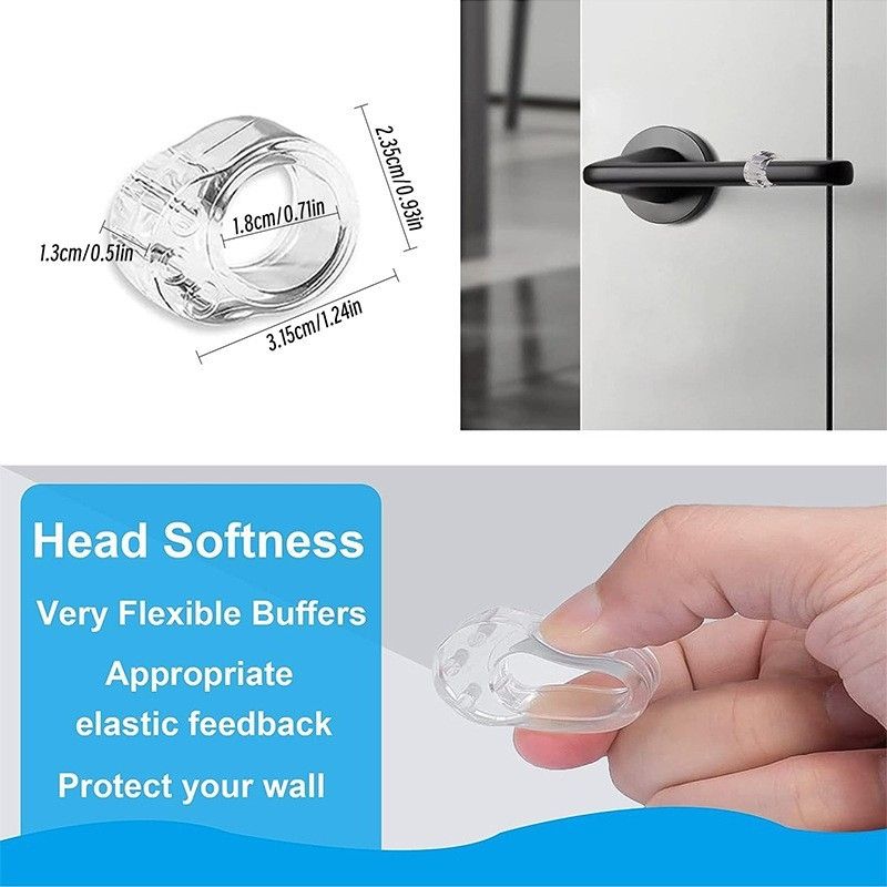 8-Pack Clear Door Handle Stops, 1.57\ - Image 7