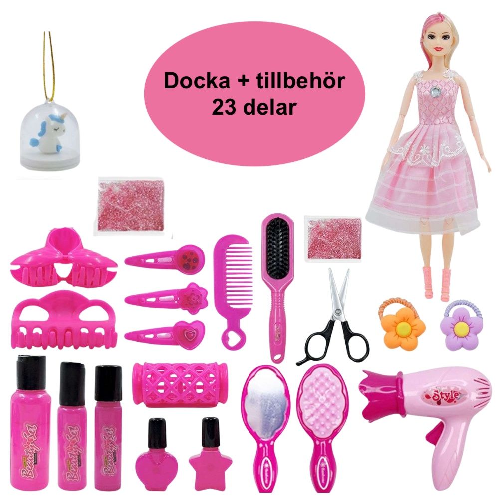 23-Piece Doll with Accessories, Barbie-Inspired Style MultiColor - Image 1