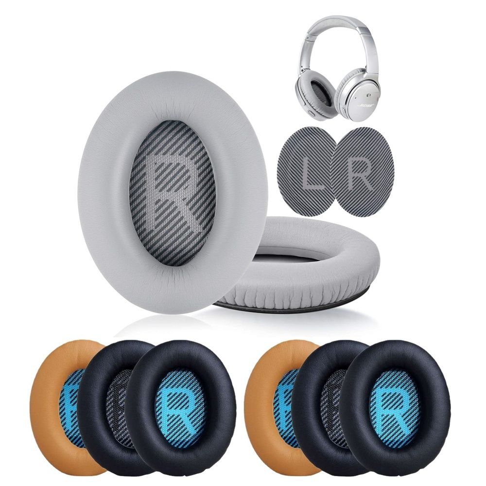 Ear Pads for Bose QC35 QC25 QC15 AE2 Headphones, Black - Image 1
