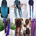 White Giant Reggea Braids, 6 Gradient Braids - Image 5