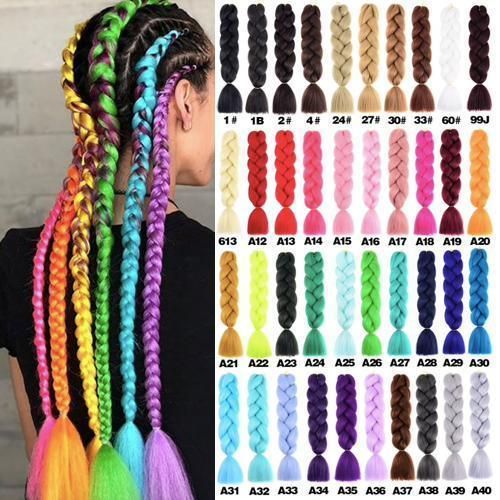 Six Giant Braids Gradient Reggae Braids, Turquoise - Image 1