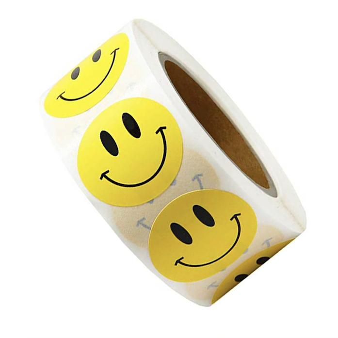 500pcs Emoji Stickers, Yellow Smiley Face - Image 2