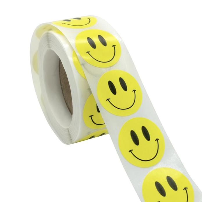 500pcs Emoji Stickers, Yellow Smiley Face - Image 4