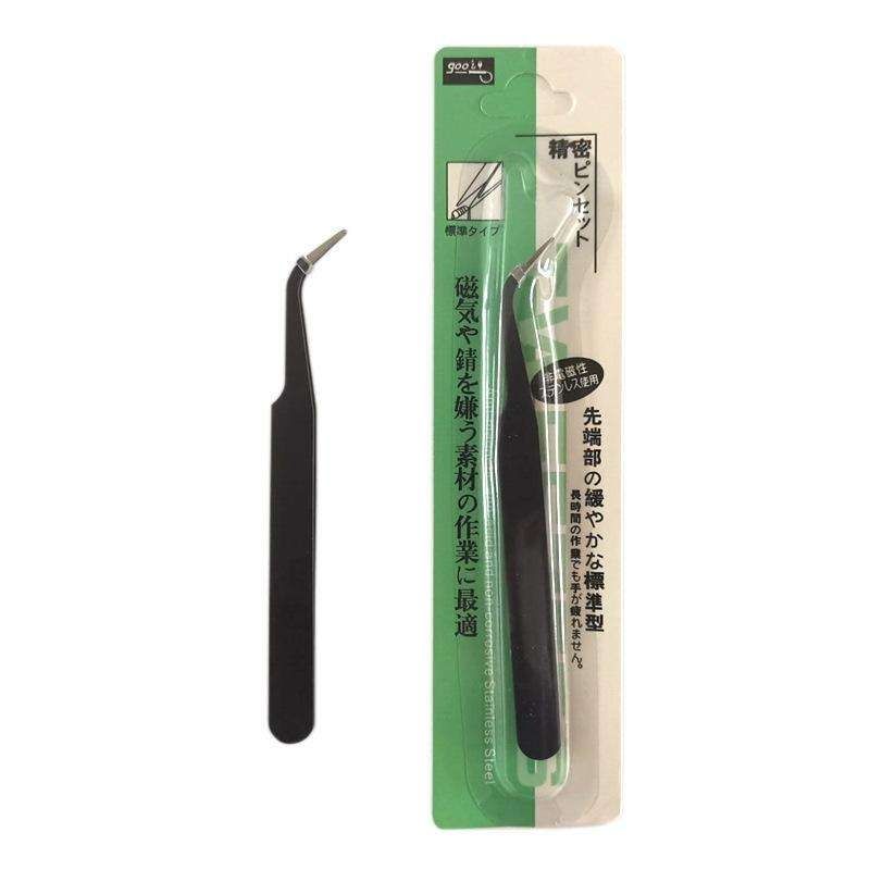 Black Tweezers for Nail Decorations and Eyelash Extensions - Image 2