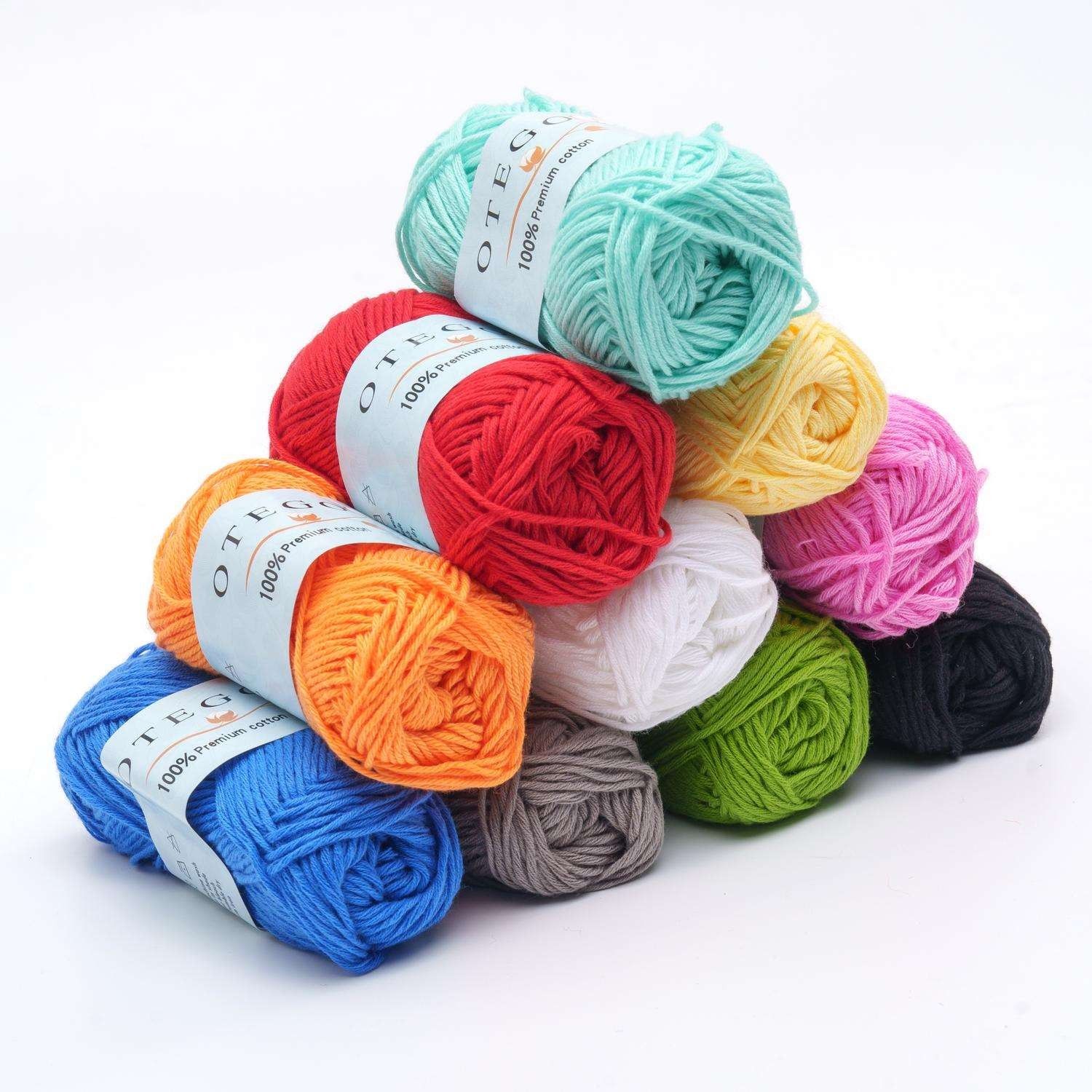 10-pack Cotton Yarn 150g MultiColor, for Knitting and Crochet - Image 2