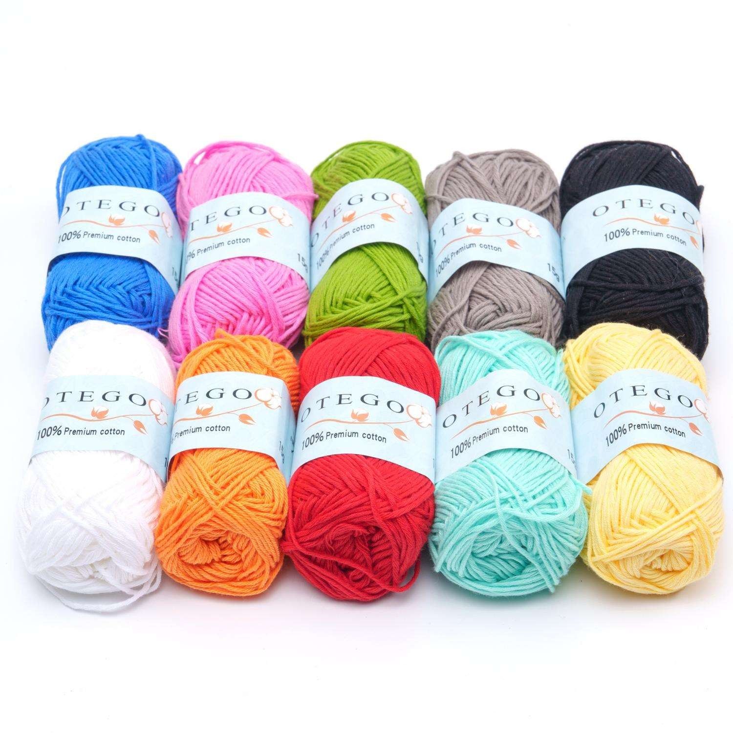 10-pack Cotton Yarn 150g MultiColor, for Knitting and Crochet - Image 3