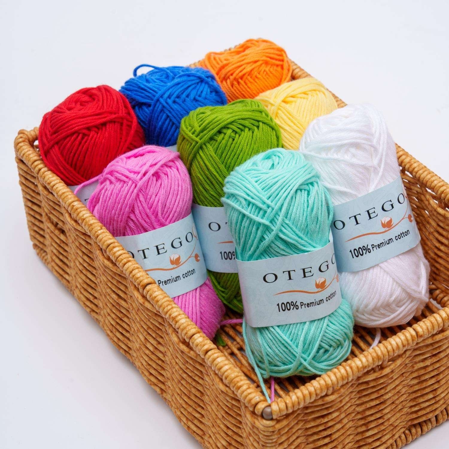 10-pack Cotton Yarn 150g MultiColor, for Knitting and Crochet - Image 4